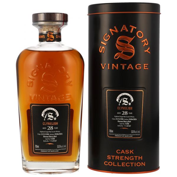 Clynelish 28 Jahre 1995/2024 Symingtons Choice Signatory Cask Strength Collection 53,5% vol.