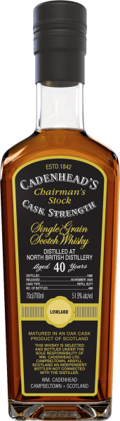 North British 40 Jahre 1985/2025 Sherry Cask Cadenhead Chairman&#039;s Stock 51,9% vol.