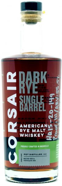 Corsair Dark Rye Whiskey Single Barrel 55,5% vol.