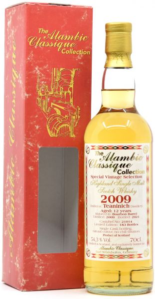 Teaninich 12 Jahre 2009/2021 Alambic Classique 54,3% vol. (ohne OVP)