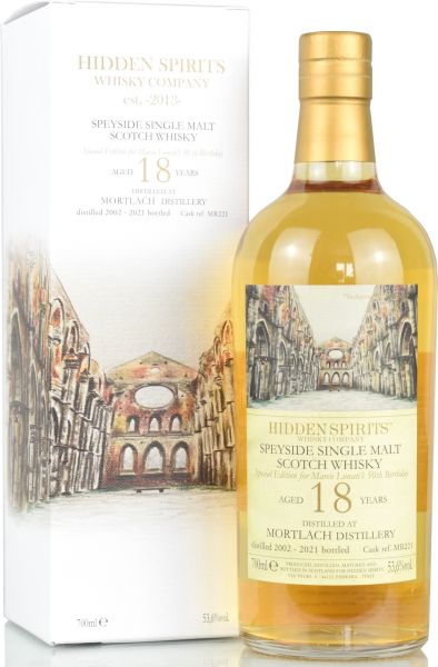 Mortlach 18 Jahre 2002/2021 Hidden Spirits Highproof 53,6% vol.