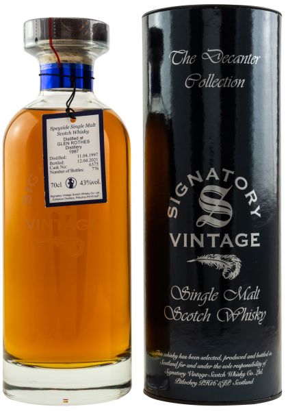 Glenrothes 24 Jahre 1997/2021 Signatory Vintage Ibisco Decanter #6375
