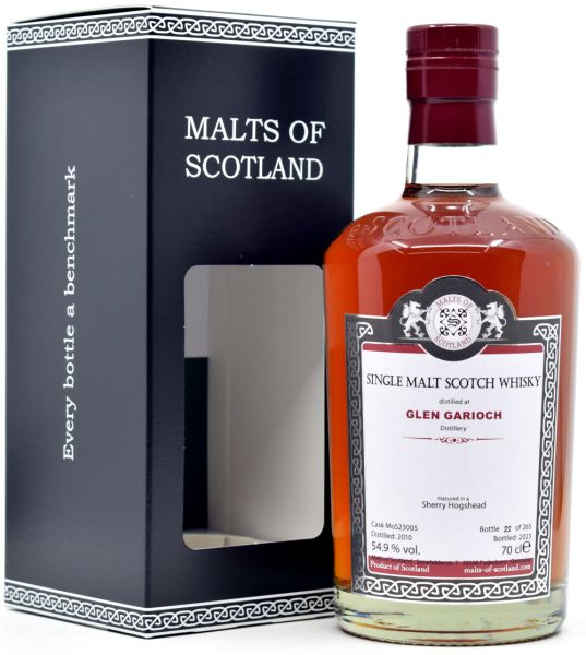 Glen Garioch 13 Jahre 2010/2023 Sherry Cask Malts of Scotland 54,9% vol.