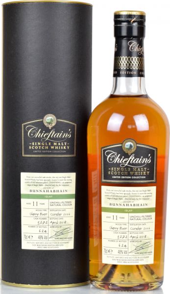 Bunnahabhain 11 Jahre 2006/2018 Sherry Butt Chieftain's 48,0 % vol.