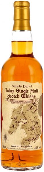 Map of Islay Heavily Peated Islay Single Malt 40% vol.