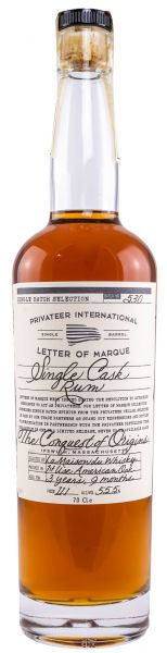 Privateer Rum Letter of Marque Conquest of Origins Single Cask Rum #530 55,5% vol.