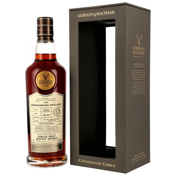 Bunnahabhain 2012/2026 1st Fill Sherry Cask #2921 Gordon &amp; MacPhail Cask Strength 58,4% vol.