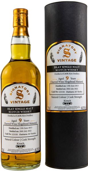 Caol Ila 2013/2022 Wine Cask Signatory Vintage Cask Strength for Germany 60,2% vol.