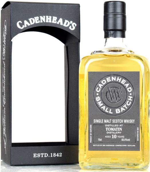 Tomatin 10 Jahre 2008/2019 Cadenhead 55,5% vol.