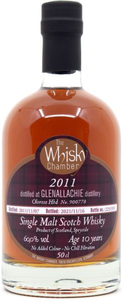 Glenallachie 10 Jahre 2011/2021 Oloroso Sherry Cask The Whisky Chamber 60% vol.