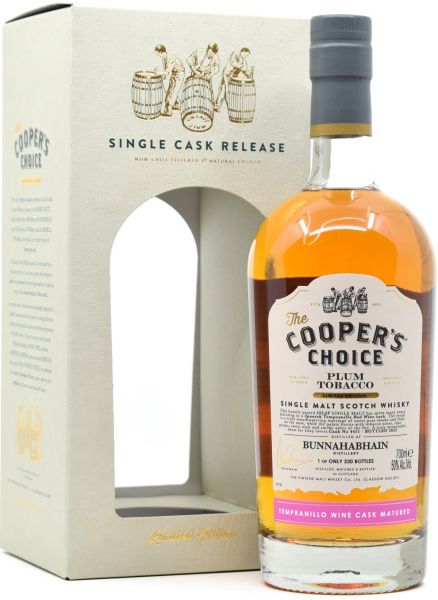 Bunnahabhain "Plum Tobacco" Tempranillo Cask Cooper's Choice 50% vol.