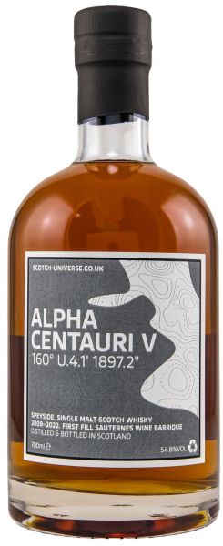 Alpha Centauri V 2009/2022 1st Fill Sauternes Scotch Universe 54,8% vol.