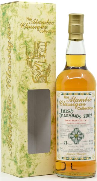 Irish Diamonds 21 Jahre 2002/2023 Batch No. 12 Sherry Cask Alambic Classique 56,4% vol.