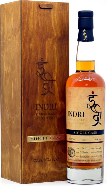 Indri 2017/2024 Bourbon Single Cask #3052 exklusiv bei deinwhisky.de 58,5% vol.