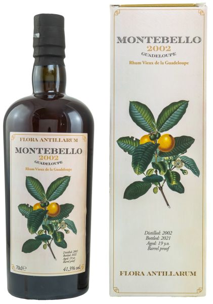 Montebello 19 Jahre 2002/2022 Guadeloupe Velier Rhum Vieux Agricole 41,3% vol.