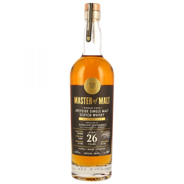 Glenlivet 26 Jahre 1998/2025 Bourbon Barrel Master of Malt Masterpiece 55,7% vol.