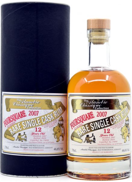 Foursquare 12 Jahre 2007/2019 Refill Scotch Single Cask #19098 Alambic Classique 46,6% vol.