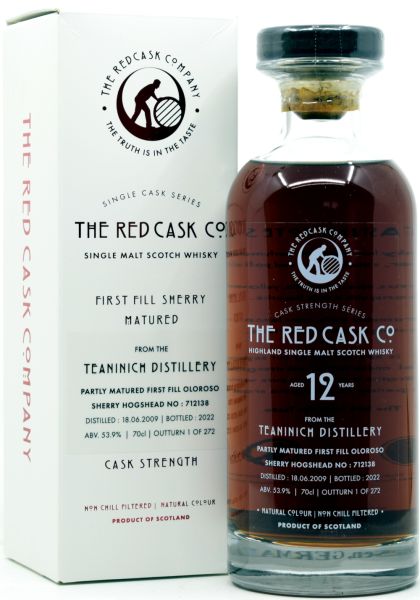 Teaninich 12 Jahre 2009/2022 1st Fill Sherry Cask Red Cask Company 53,9% vol.