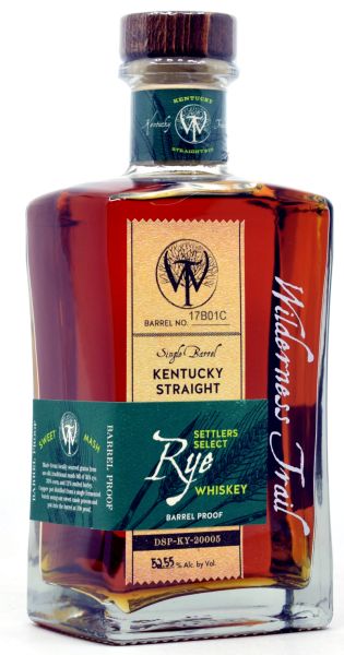 Wilderness Trail Kentucky Straight Rye Single Barrel Cask Strength 52,55% vol.