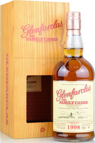 Glenfarclas 21 Jahre 1998/2020 Family Casks S20 #7635 57,9% vol.