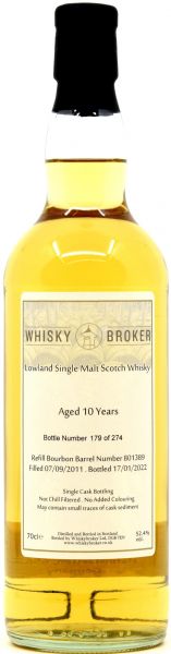 Lowland Single Malt 10 Jahre 2011/2022 Whiskybroker 52,4% vol.