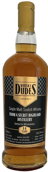 Secret Highland 2010/2025 Amontillado Cask Whiskydudes 54,1% vol.
