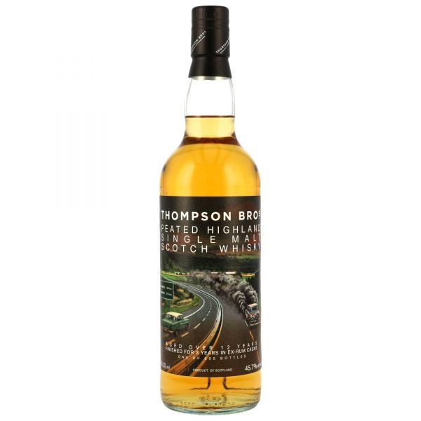 Highland Single Malt (Peated) 12 Jahre Rum Casks Thompson Bros 45,7% vol.