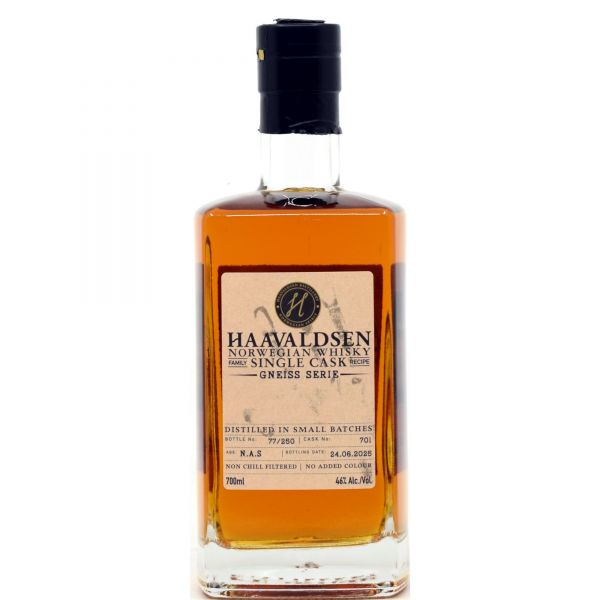 Haavaldsen Gneiss Serie Norwegian Single Malt Single Cask #701 46% vol.