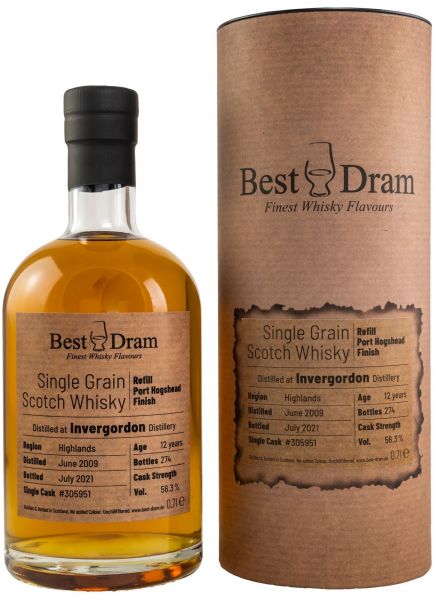 Invergordon 12 Jahre 2009/2021 Port Cask Best Dram 56,3% vol.