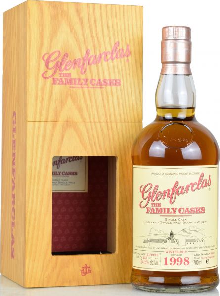 Glenfarclas 21 Jahre 1998/2019 Family Casks W19 #4449 54,5% vol.