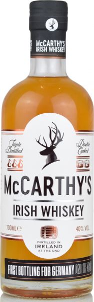 McCarthy's Irish Blended Whiskey for Germany 40% vol.