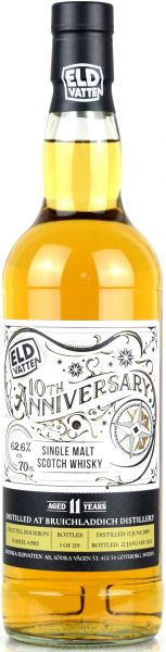 Bruichladdich 11 Jahre 2009/2021 Svenska Eldvatten 62,6% vol.