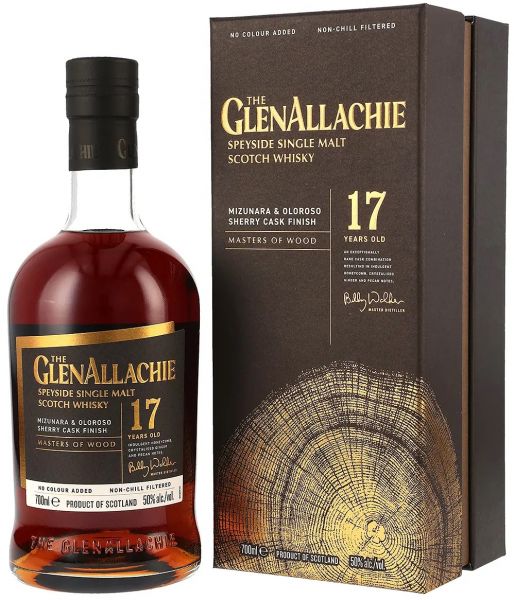 The GlenAllachie 17 Jahre Mizunara & Oloroso Sherry Cask Finish 50% vol.