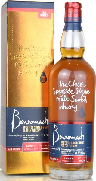 Benromach 10 Jahre 2008/2019 Cask Strength Batch #1 57,9% vol.
