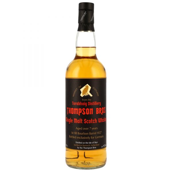 Torabhaig 7 Jahre 2018/2025 1st Fill Bourbon Barrel #1127 Thompson Bros 55,7% vol.