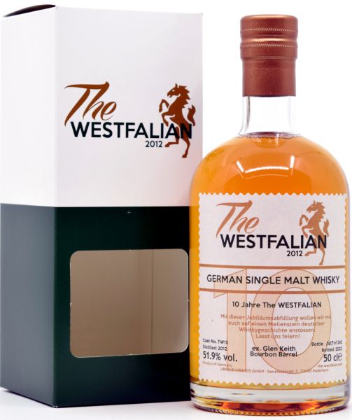 The Westfalian 10 Jahre 2012/2022 Ex-Glen Keith Bourbon Cask #TW15 51,9% vol.