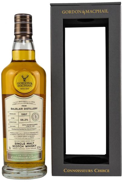 Balblair 23 Jahre 1997/2021 Gordon & MacPhail Cask Strength 56,2% vol.