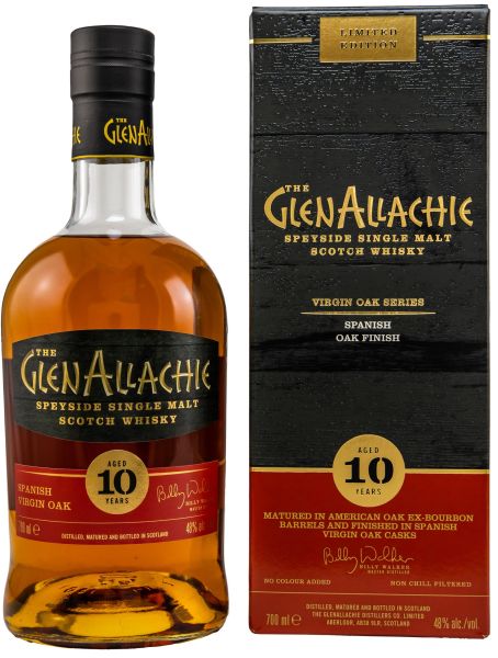 Glenallachie 10 Jahre Spanish Oak Finish Virgin Oak Series 48% vol.