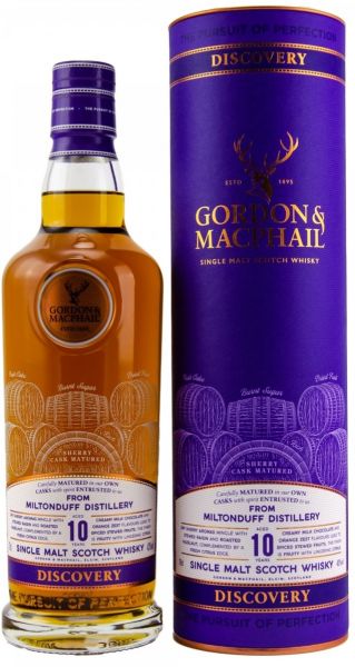 Miltonduff 10 Jahre Sherry Cask Gordon &amp; MacPhail Discovery Range