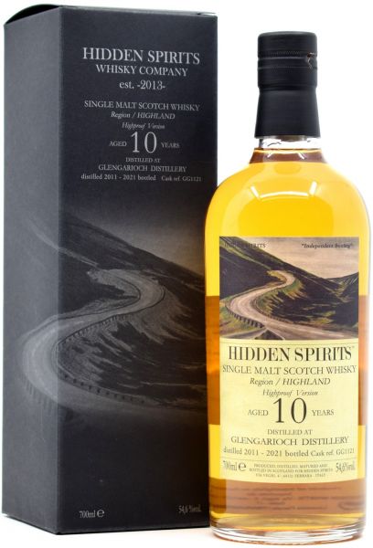 Glen Garioch 10 Jahre 2011/2021 Hidden Spirits Highproof 54,6% vol.