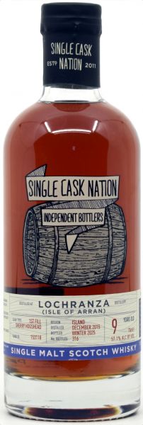 Lochranza (Isle of Arran) 9 Jahre 2015/2025 1st Fill Sherry Single Cask Nation 57,1% vol.