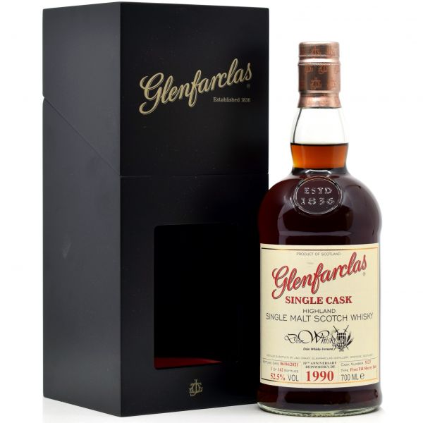 Glenfarclas 1990/2021 1st Fill Sherry Single Cask 10th anniversary deinwhisky.de 52,5% vol.