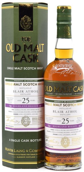 Blair Athol 25 Jahre 1995/2021 Sherry Cask Hunter Laing Old Malt Cask 50% vol.