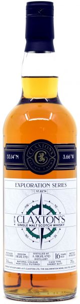 A Highland (Westport) 16 Jahre 2005/2021 Sherry Cask Claxton's Exploration Series 50% vol.