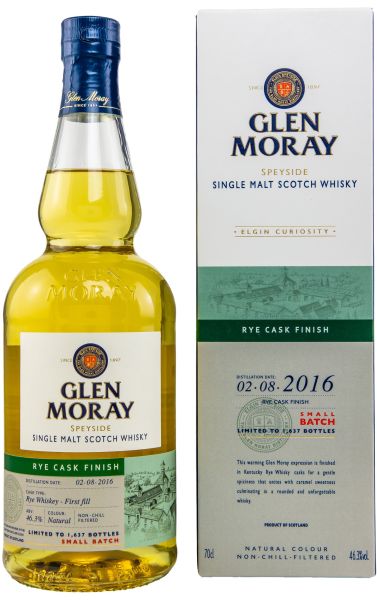 Glen Moray 5 Jahre 2016/2022 Rye Cask - Curiosity Range 46,3% vol.