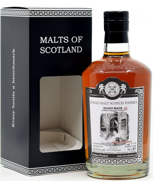 Ruadh Maor (Glenturret) 2011/2024 Sherry Cask Malts of Scotland Jack the Ripper 55,6% vol.
