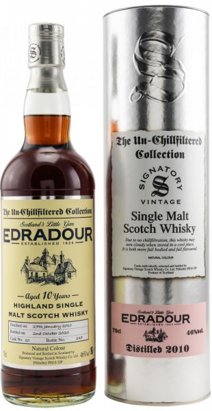 Edradour 10 Jahre 2010/2020 SV Un-Chillfiltered Collection #10
