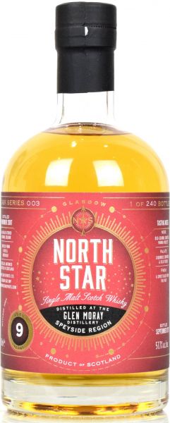 Glen Moray 9 Jahre 2007/2017 North Star Spirits 57,7% vol.