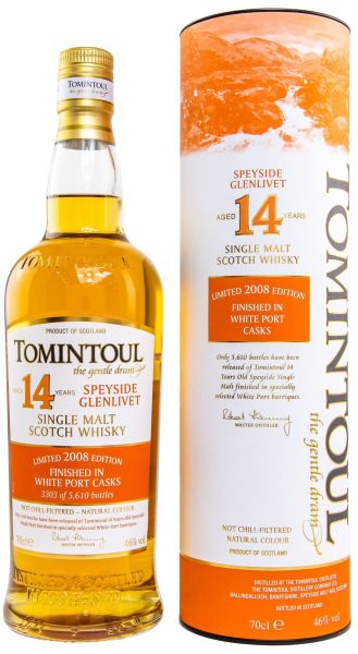 Tomintoul 14 Jahre 2008/2023 White Port Cask Finish 46% vol.