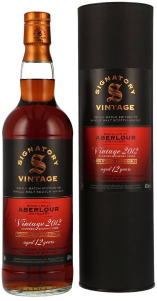 Aberlour 2012/2023 Oloroso Sherry Signatory Vintage Small Batch Edition #9 48,2% vol.
